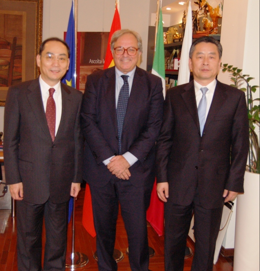 Delegazione cinese della Provincia di Hunan in visita alla Regione, incontro con Spacca